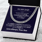 To My dad | Cuban Link Chain
