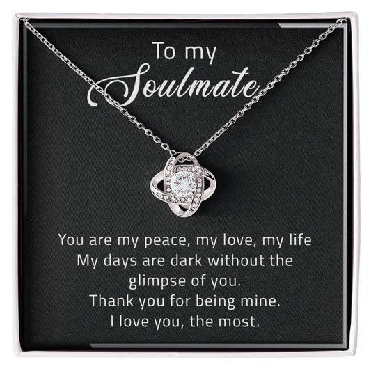 To My Soulmate | Love Knot Necklace