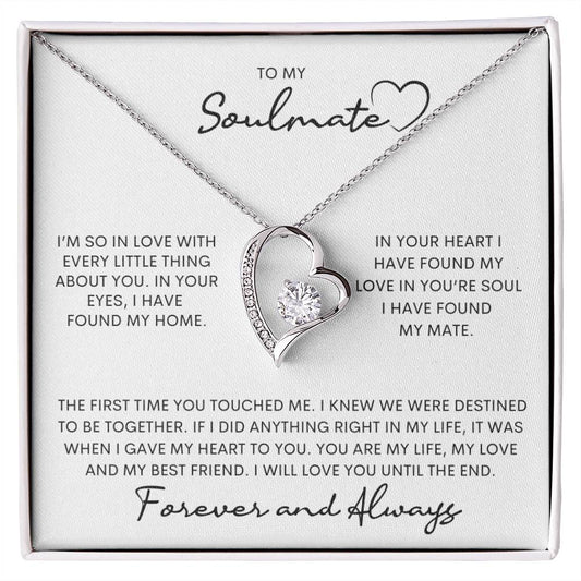 To My Soulmate | Forever Love Necklace